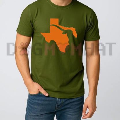 "Texas State Map Pride" Graphic T-Shirt