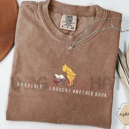 Comfort Colors Funny Book Bear T-Shirt - Cute Reading Gift for Her
