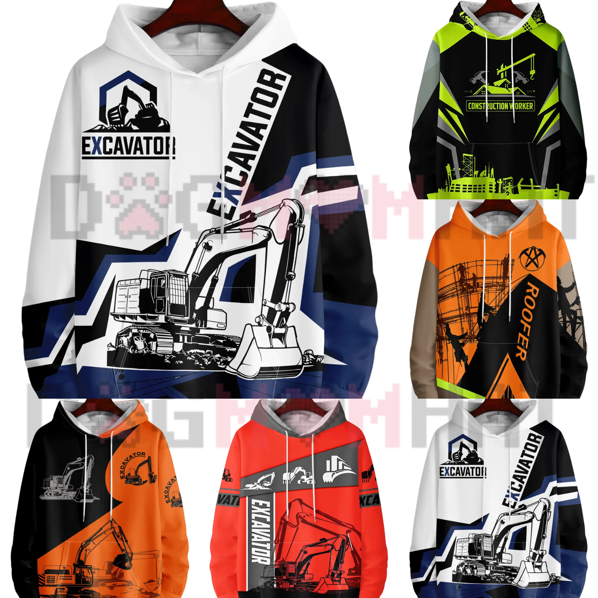 Scaffold Surge Hoodie – Realistic High-Visibility Scaffolder Graphic Hoodie