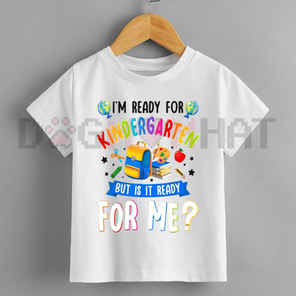 Bright Beginnings Kindergarten Crew Graphic Tee - Cute Back To School Kids Shirt