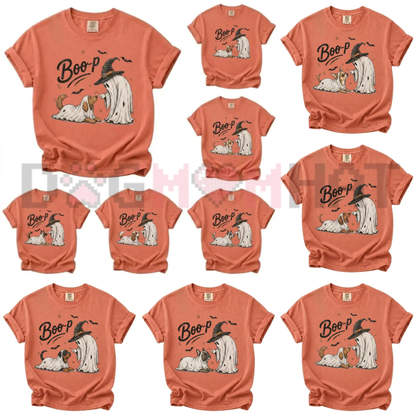 Funny Halloween Dog Mom Shirt - Boo-p Ghost Dog Comfort Colors® T-Shirt