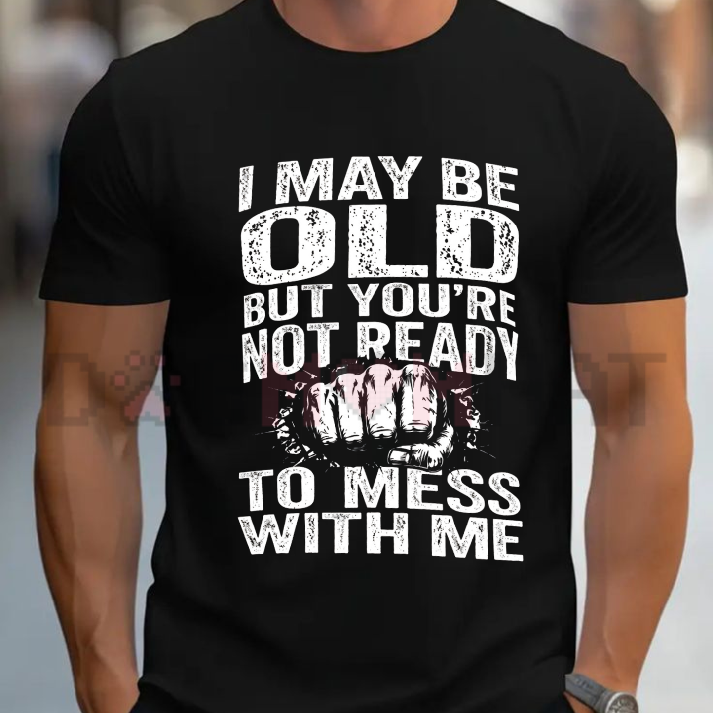 Old But Dangerous Graphic T-Shirt - Funny Retro Senior Citizens Tee