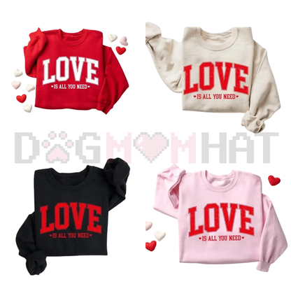 "Love Is All You Need" Valentine’s Sweatshirt