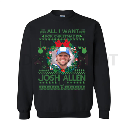 Josh Allen Bills Mafia Football Sweatshirt – Buffalo QB #17 Fan Gear