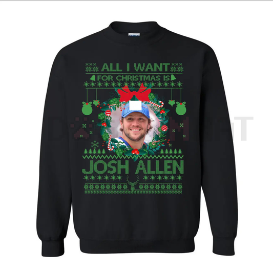 Josh Allen Bills Mafia Football Sweatshirt – Buffalo QB #17 Fan Gear