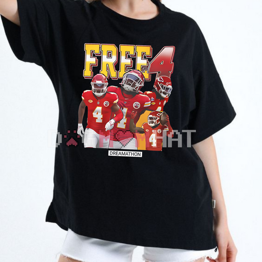"Free 4 Dreamathon" T-Shirt – Inspirational Support Apparel, Community Tee