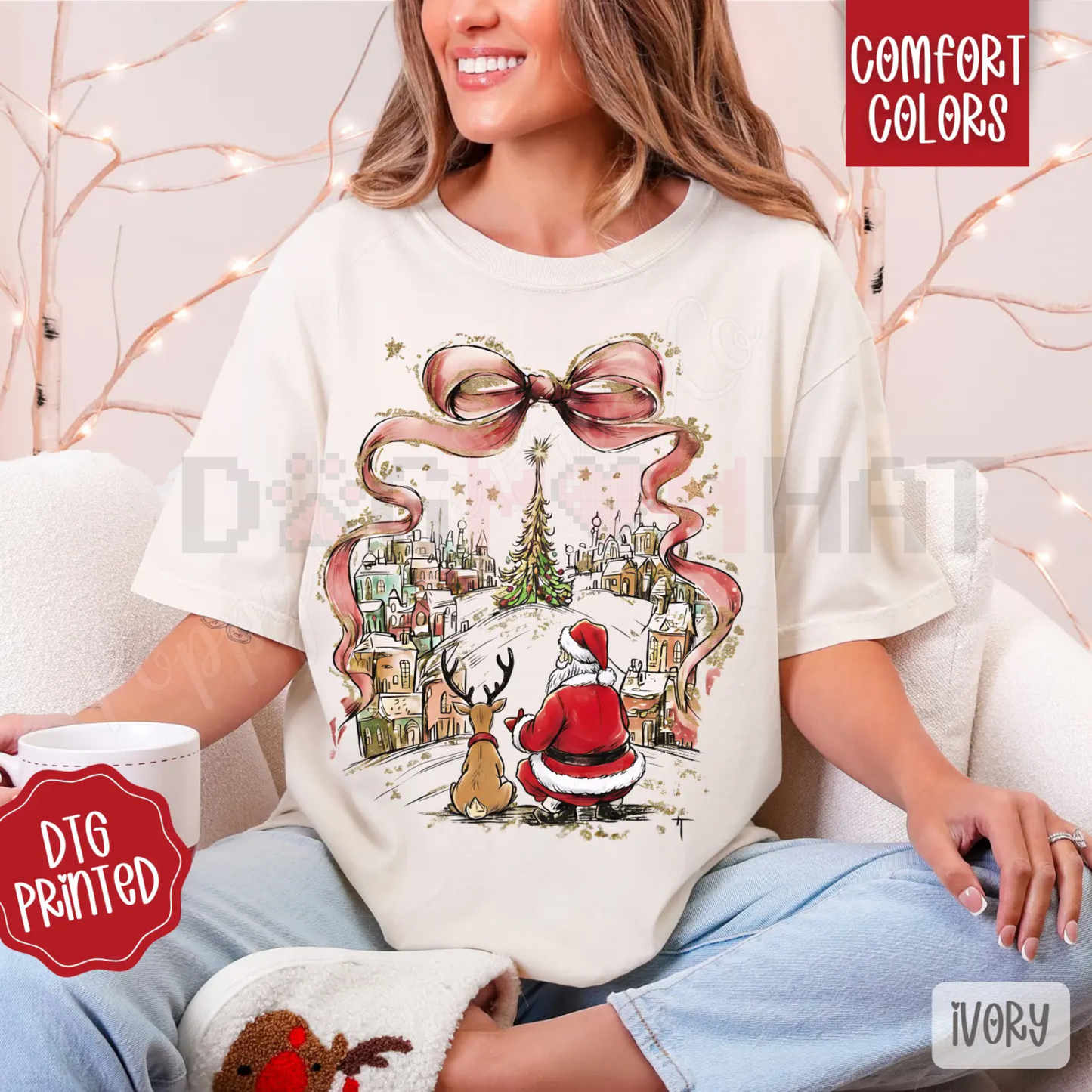 'All I Want For Christmas Is Coquette' Comfort Colors® T-Shirt