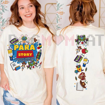 Everyday Classroom Hero Graphic Tee - Para Story Pure Cotton Paraprofessional & Teacher Aide Shirt