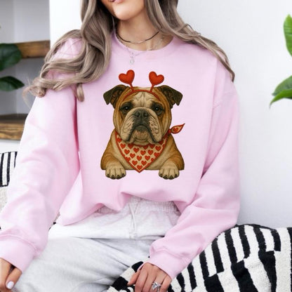 Custom Valentine's Dog Mom Sweatshirt