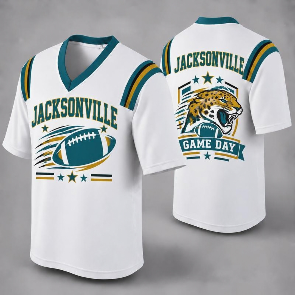 "32 City Football Fan Jersey Style" Athletic Graphic T-Shirt