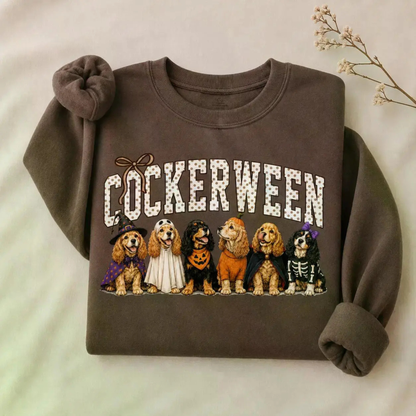 Halloween Dog Breeds Sweatshirt – Cozy Autumn Dog Mom Spooky Season Crewneck