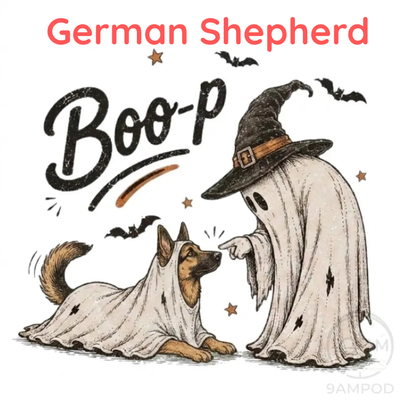Funny Halloween Dog Mom Shirt - Boo-p Ghost Dog Comfort Colors® T-Shirt