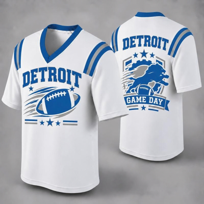 "32 City Football Fan Jersey Style" Athletic Graphic T-Shirt