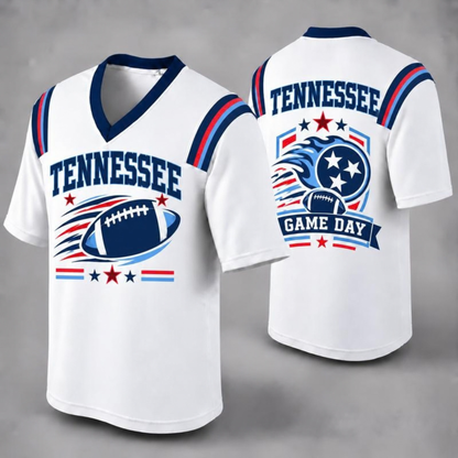 "32 City Football Fan Jersey Style" Athletic Graphic T-Shirt