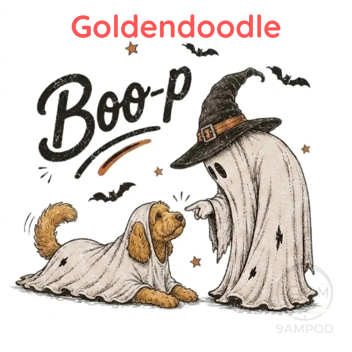 Funny Halloween Dog Mom Shirt - Boo-p Ghost Dog Comfort Colors® T-Shirt