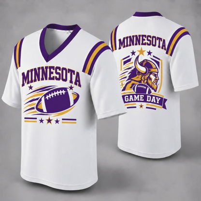 "32 City Football Fan Jersey Style" Athletic Graphic T-Shirt