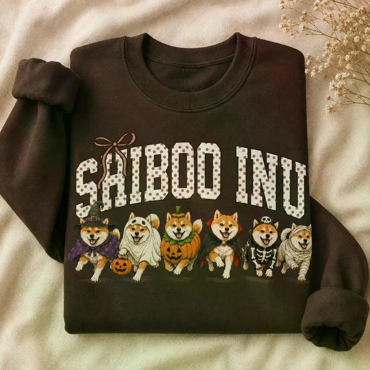 Halloween Dog Breeds Sweatshirt – Cozy Autumn Dog Mom Spooky Season Crewneck