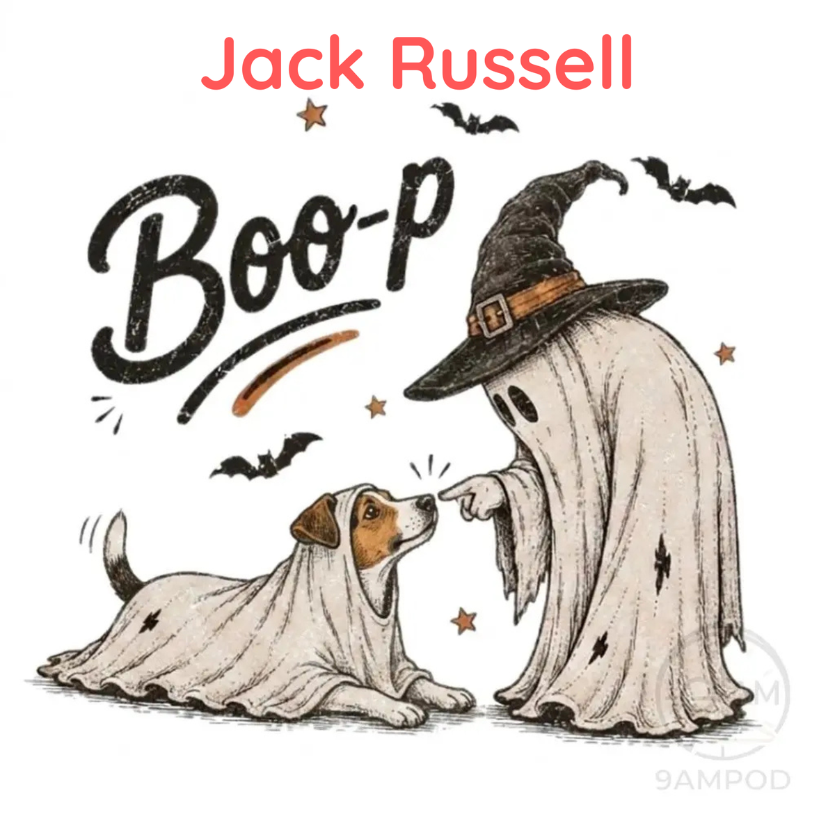 Funny Halloween Dog Mom Shirt - Boo-p Ghost Dog Comfort Colors® T-Shirt