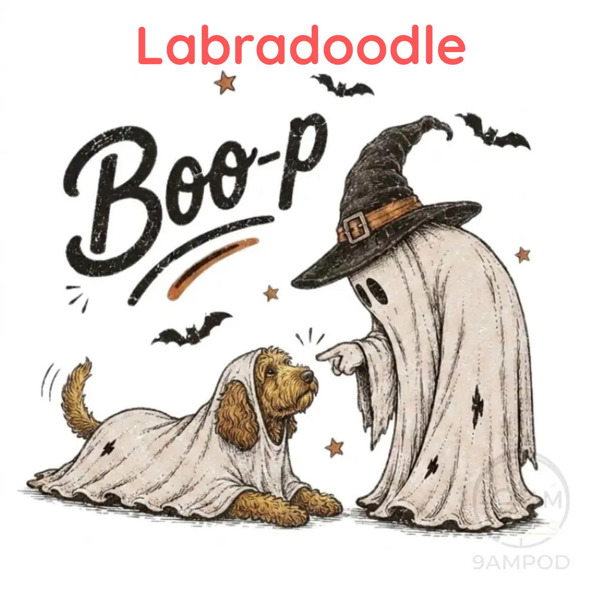 Funny Halloween Dog Mom Shirt - Boo-p Ghost Dog Comfort Colors® T-Shirt