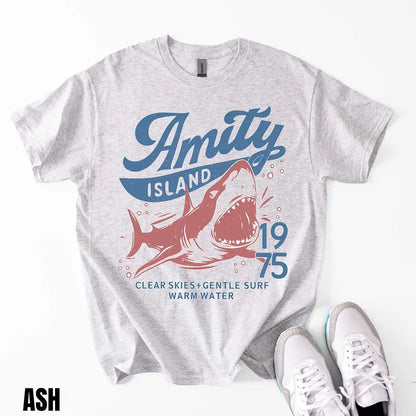 Jaws Amity Island 1975 Unisex Tee – Retro Movie Inspired T-Shirt