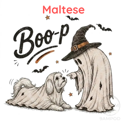Funny Halloween Dog Mom Shirt - Boo-p Ghost Dog Comfort Colors® T-Shirt