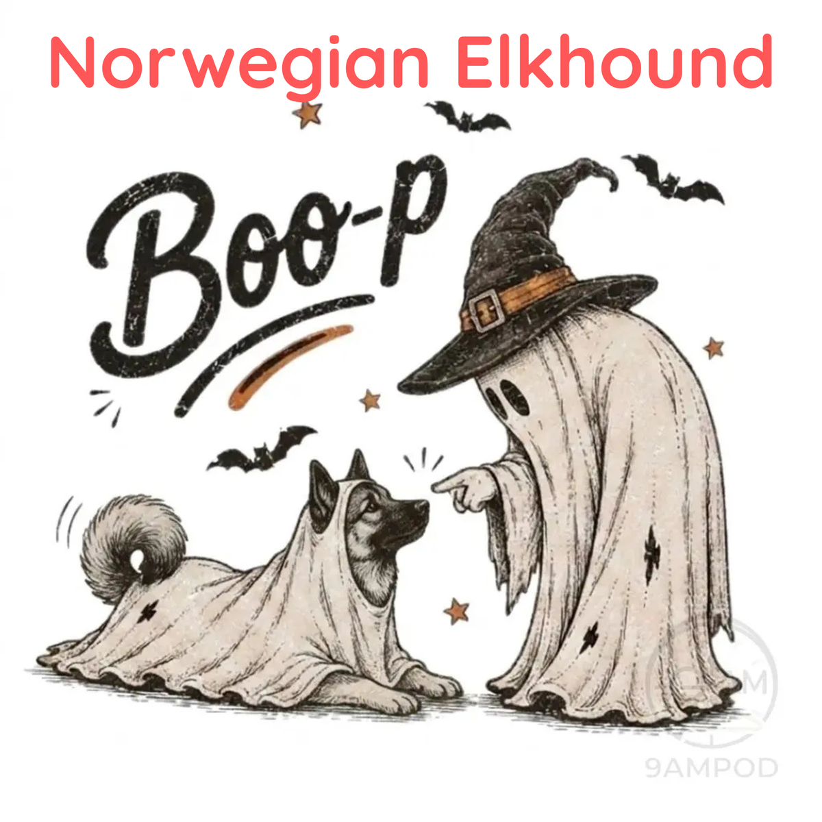 Funny Halloween Dog Mom Shirt - Boo-p Ghost Dog Comfort Colors® T-Shirt