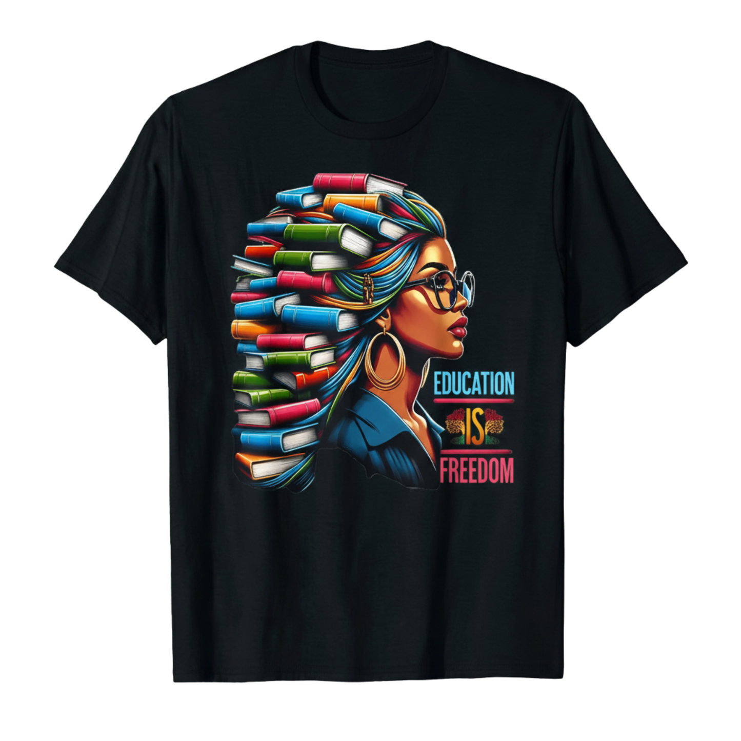 "Education is Free" Black History Tee – Black Teacher Books & Literacy Graphic Shirt