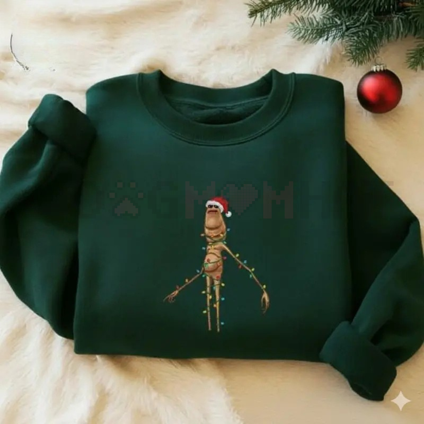 Weirdcore 'Marcus The Worm' Santa Crewneck