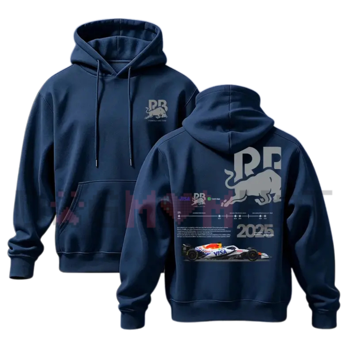 Men's Vintage Racing Cartoon Graphic Heavy-Blend Hoodie
