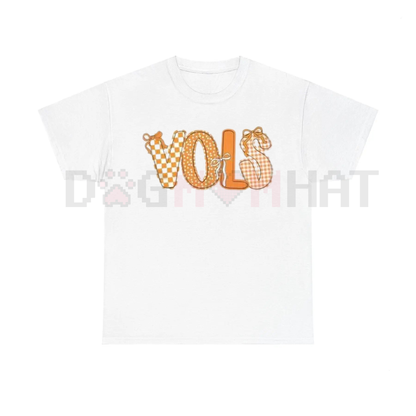 Game Day Spirit T-Shirt – Retro Checkerboard & Polka Dot Print Tee