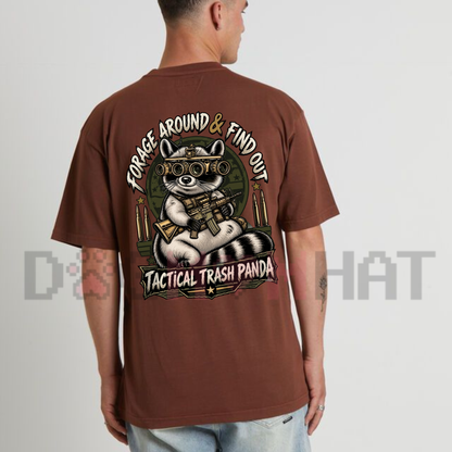 Forage Around & Find Out Tactical Trash Panda Graphic T-Shirt