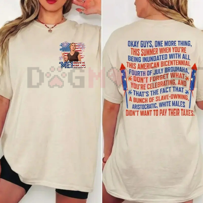 Dazed and Confused Ginny Stroud 4th of July 2-Sided Tee