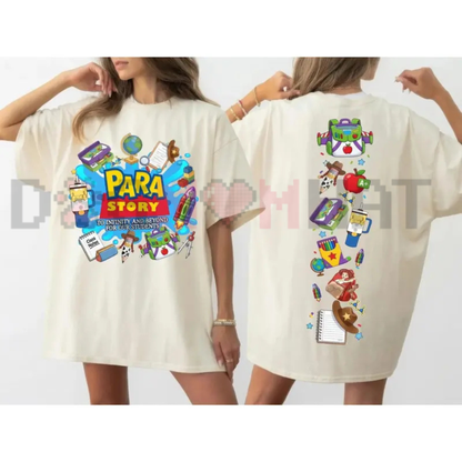 Everyday Classroom Hero Graphic Tee - Para Story Pure Cotton Paraprofessional & Teacher Aide Shirt