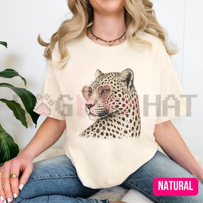 Vintage "Unbothered" Leopard Graphic T-Shirt