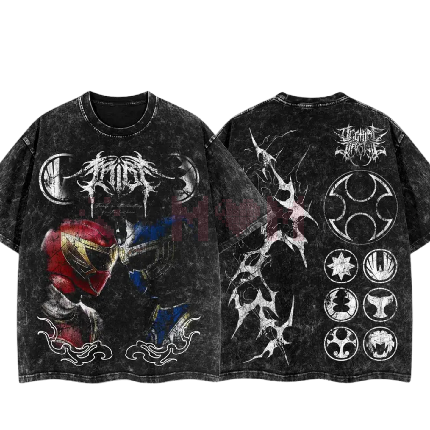 BornOfDarkness Ninja Storm Red vs. Navy Ranger Vintage T-Shirt