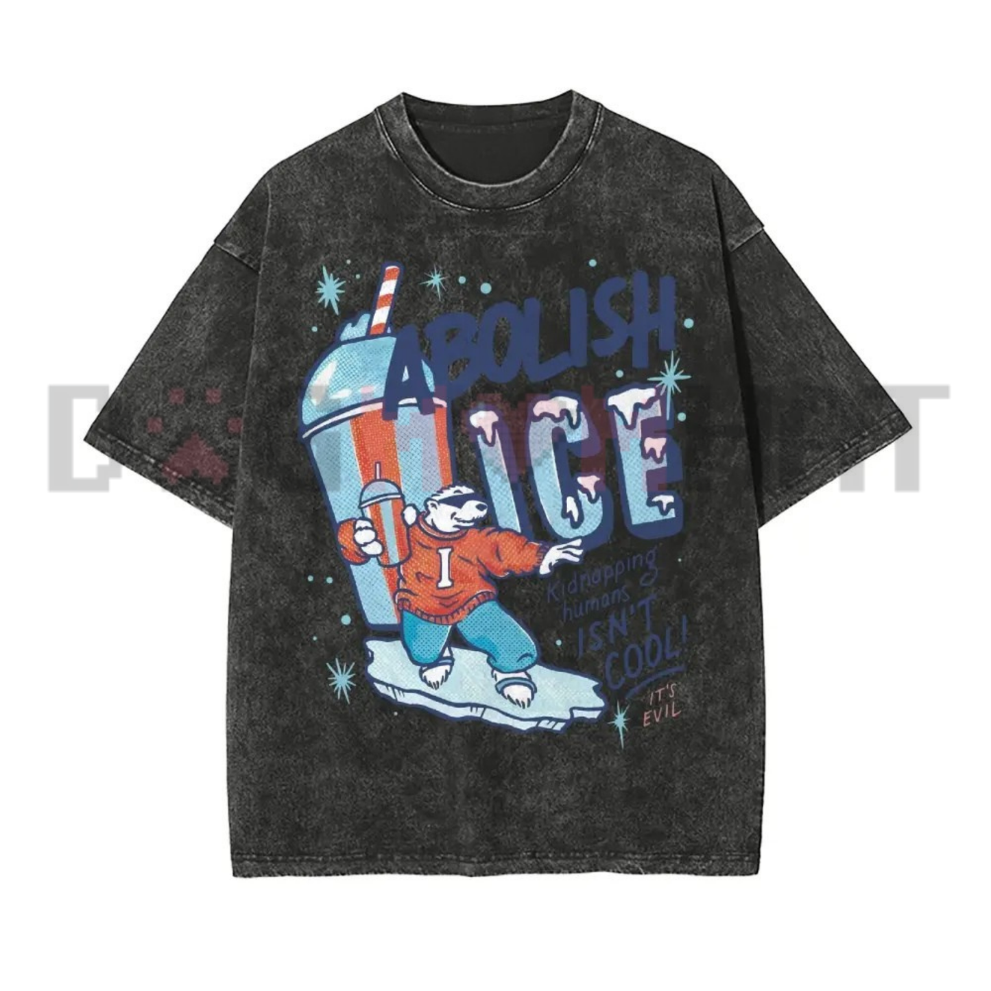 Retro Washed Stretch Cotton Round Neck Short-Sleeve Casual T-Shirt