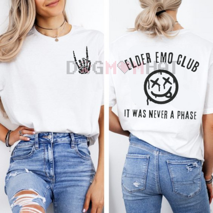 Elder Emo Shirt – "It Was Never a Phase" Emo T-Shirt