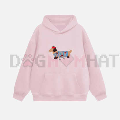 Aelfric Eden Cartoon Dog Embroidered Unisex Hoodie