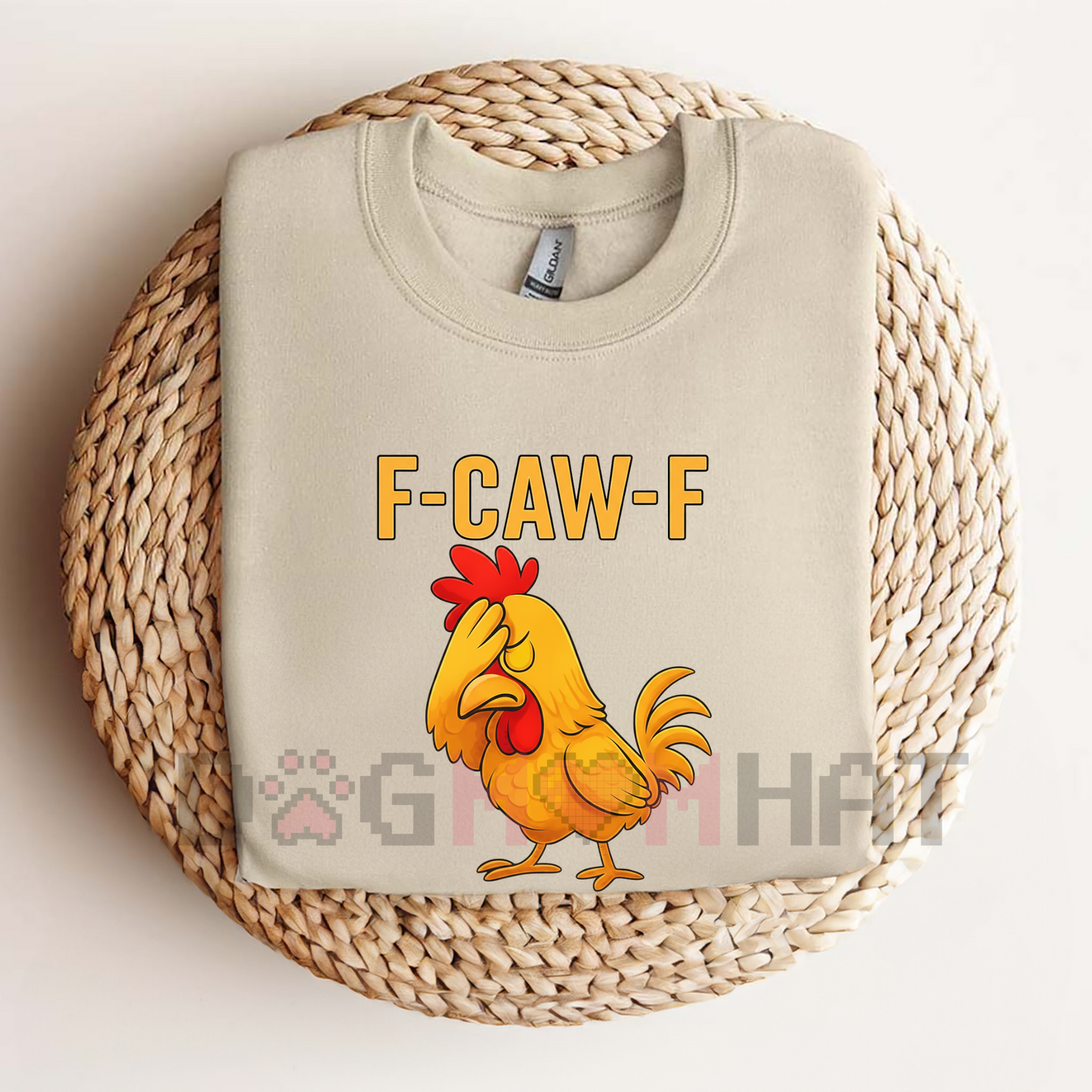 F-Caw-F Chicken Graphic Tee – Funny Rooster Meme Shirt, Unisex Casual Streetwear Top