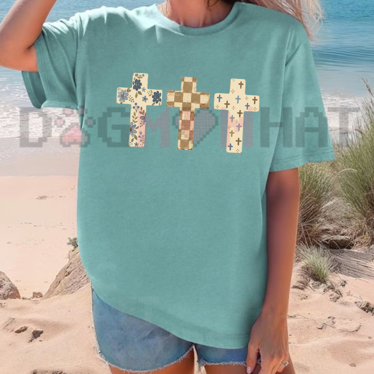 Faith & Faithless Crosses Graphic T-Shirt