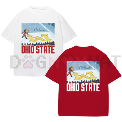 Ohio vs Michigan Rivalry Shirt – Script Ohio on Big M T-shirt