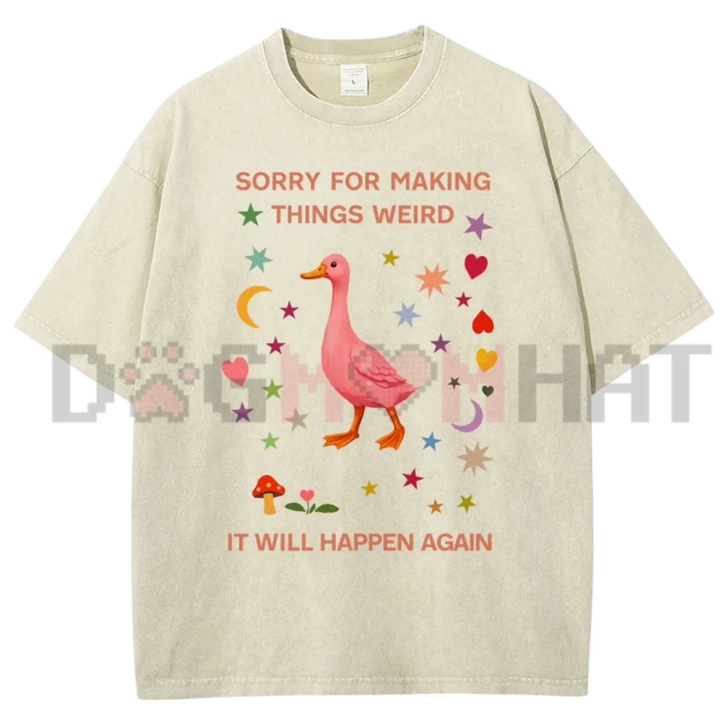 "Sorry For Making Things Weird" Duck Meme T-Shirt - Funny Sarcastic Graphic Tee