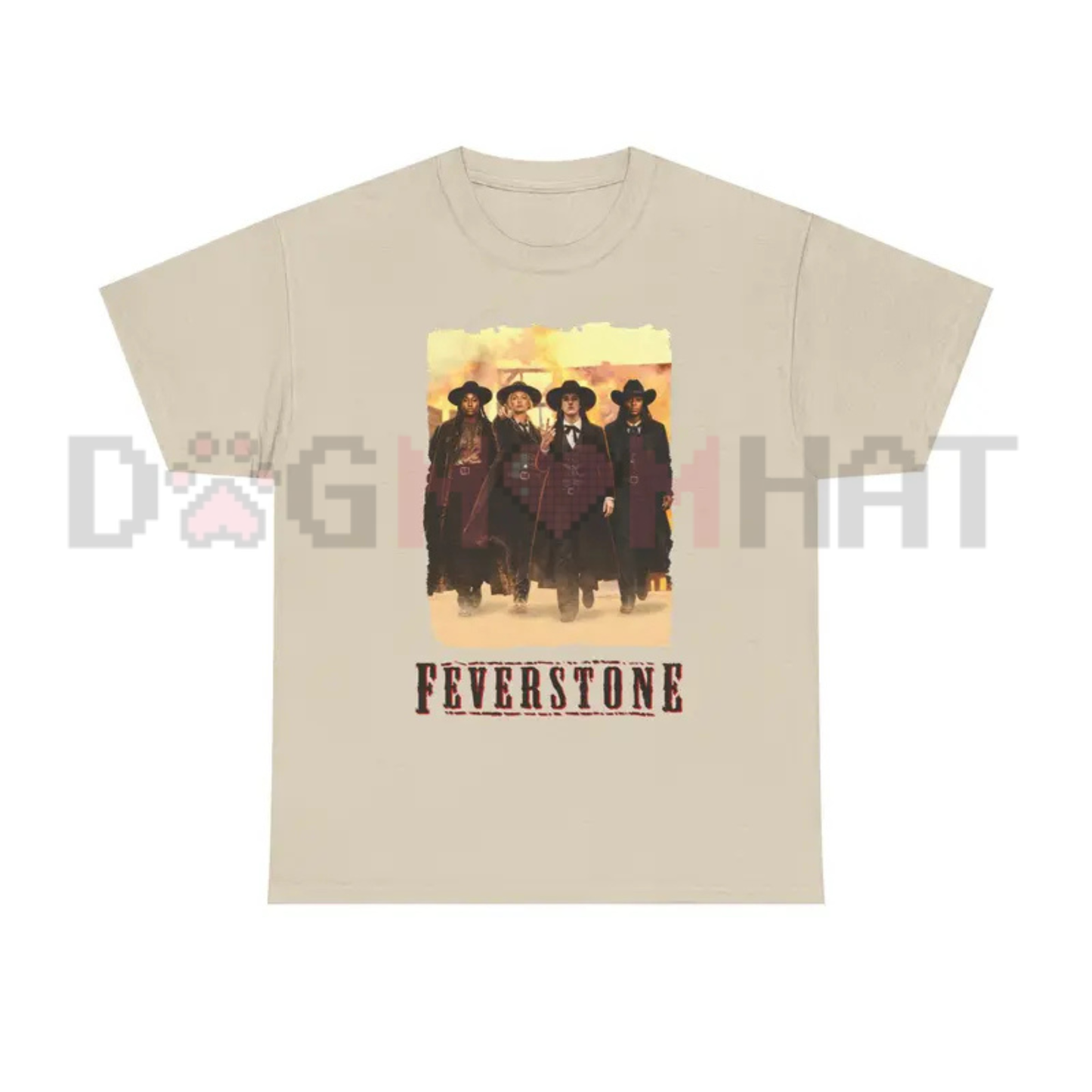 Feverstone Heritage Signature Graphic Tee - Modern Minimalist Unisex Pure Cotton Streetwear Shirt