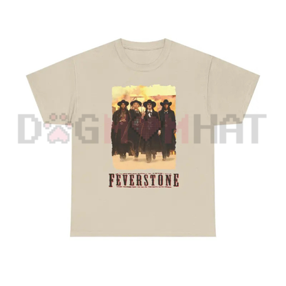 Feverstone Heritage Signature Graphic Tee - Modern Minimalist Unisex Pure Cotton Streetwear Shirt