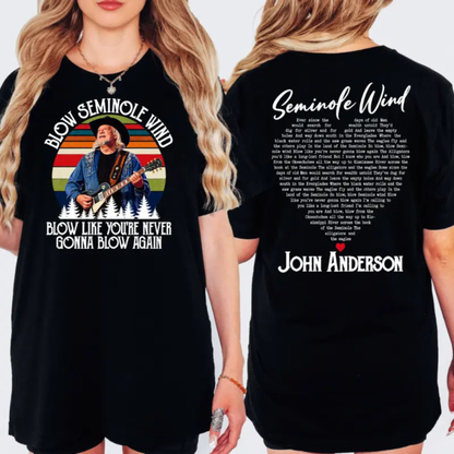 Parke Horizon Tee – John Anderson "Seminole Wind" Memorial Tribute T-Shirt (1954-2026)