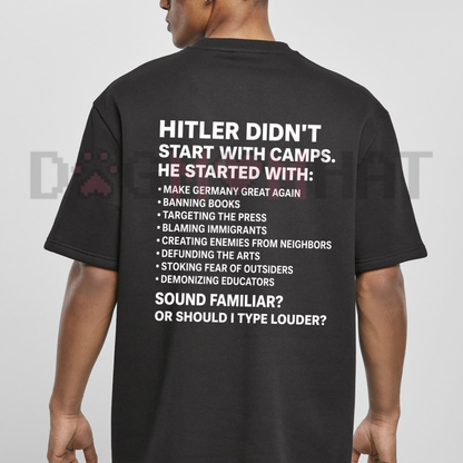 Power & Propaganda Statement Shirt - Edgy Dystopian Streetwear Tee