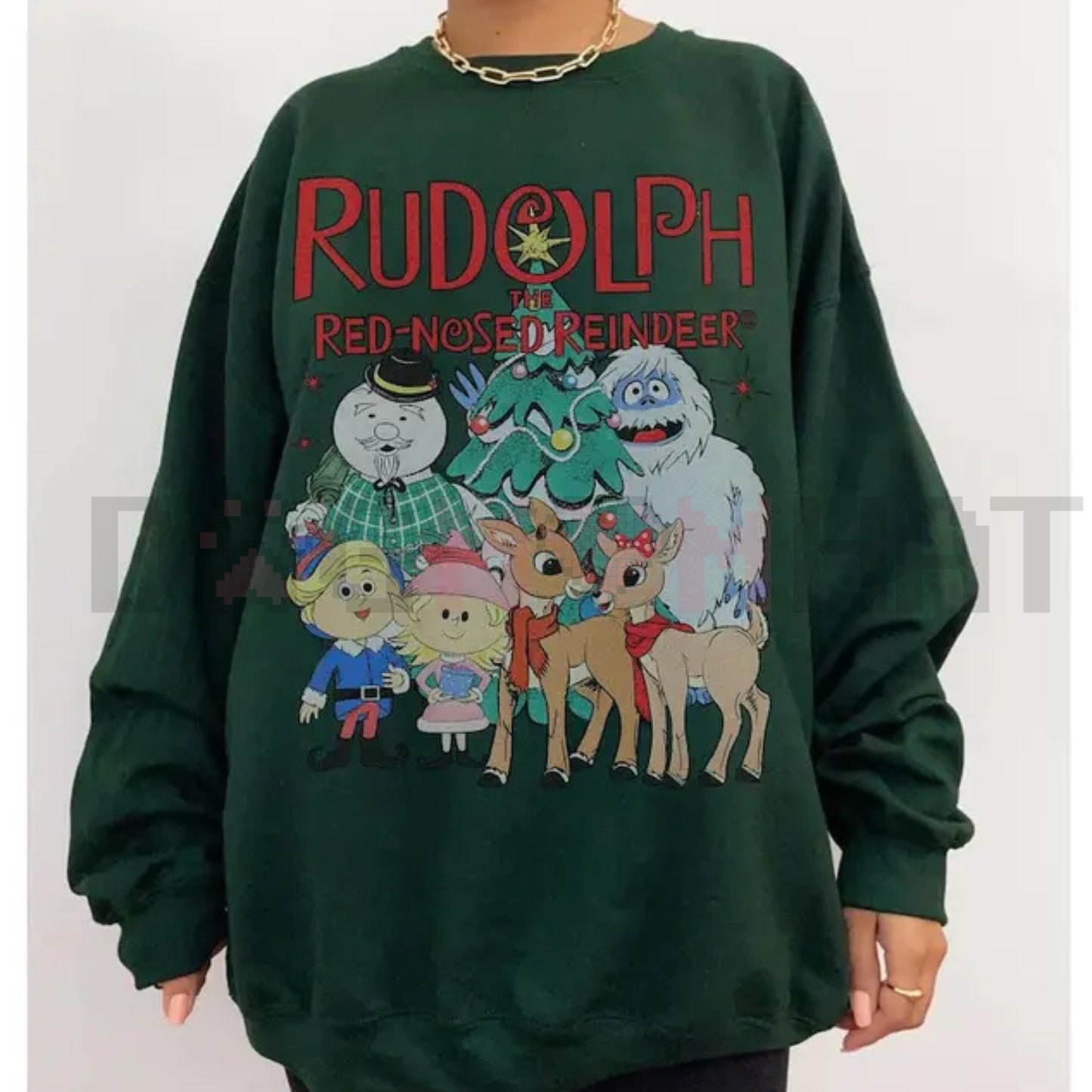 Vintage Look Rudolph Sweatshirt