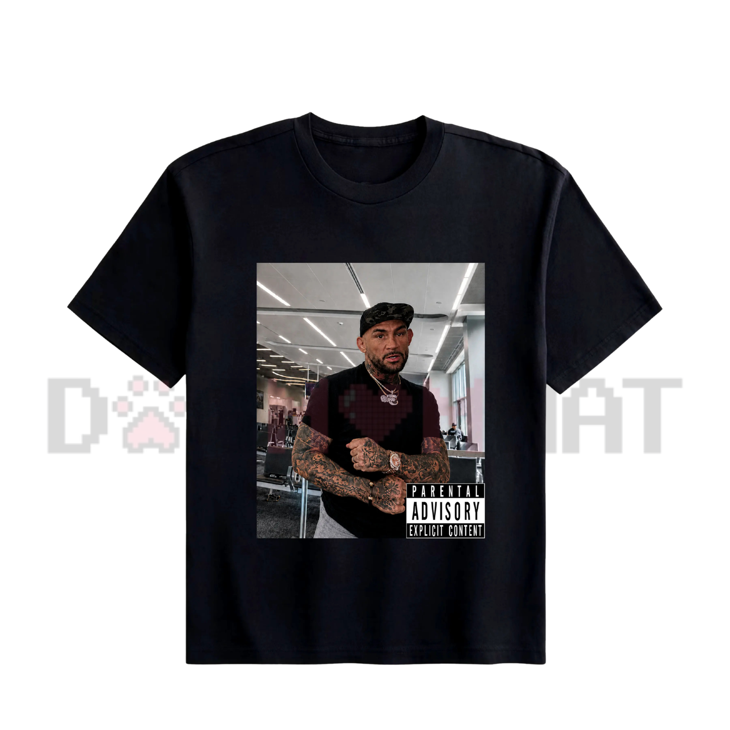 Dustin Poirier IGBBMN T-Shirt - Vintage MMA Soccer Meme Heavy Cotton Tee