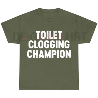 Toilet Champion Tee – Funny Gag Gift Humor Graphic T-Shirt