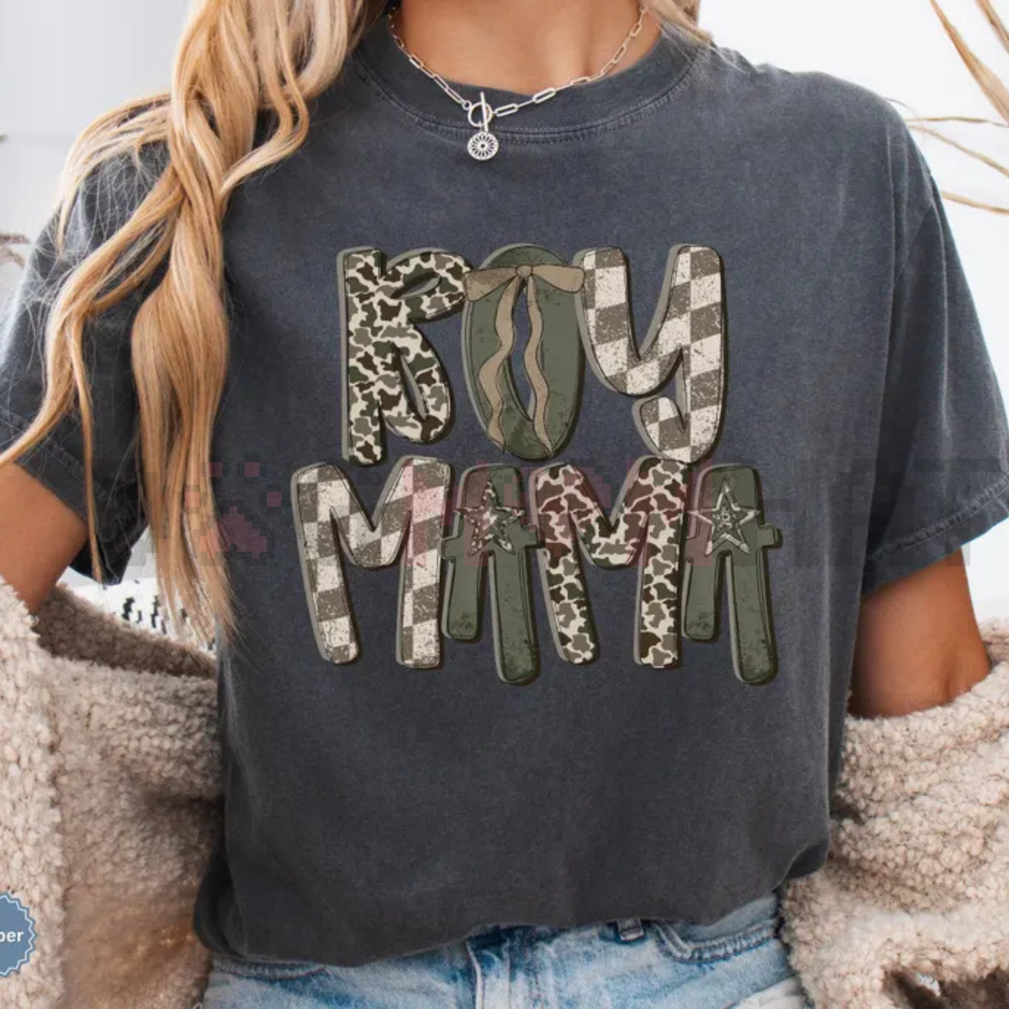 "Camo Boy Mama" T-Shirt